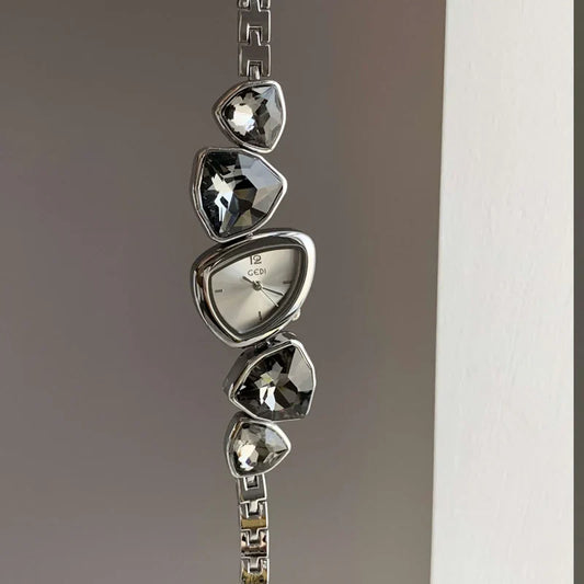Black Crystal Timepiece: